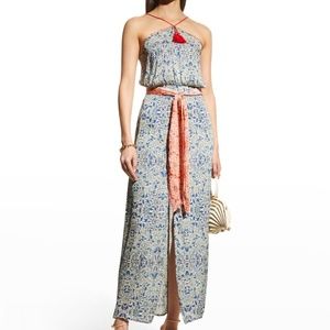 Carolina K Luz Halter Maxi Slit Dress